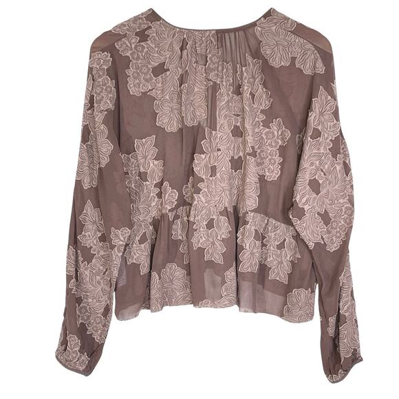 WILFRED x ARTIZIA Women’s Augustine Long Sleeve Babydoll Blouse small - Picture 6 of 6